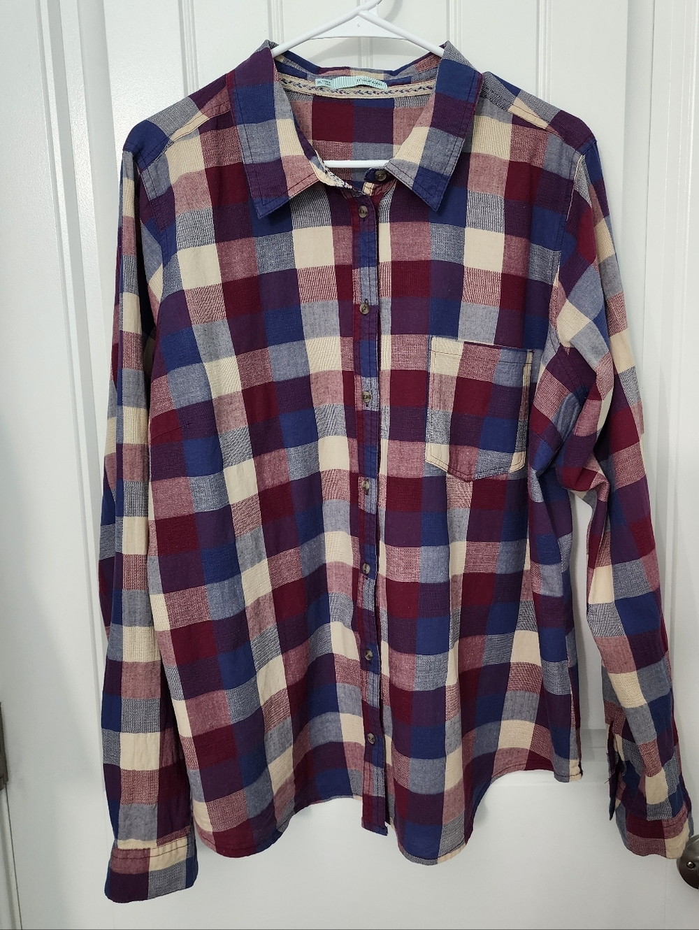 Maurices Plaid Button-Down Shirt, Size XXL